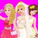 Barbie's Wedding Selfie With Princesses