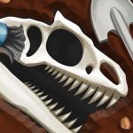 משחק חפירת עצמות דינוזאור