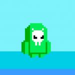 green alien fall guys
